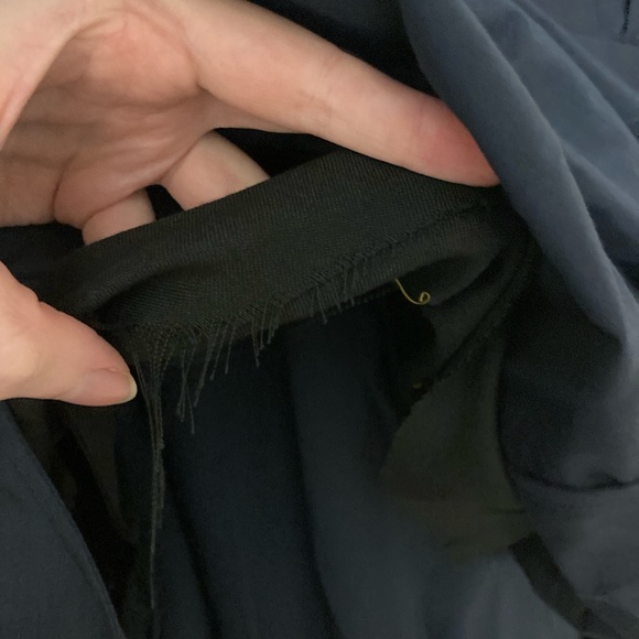 ADAM by Adam Lippes Slate Blue Dress with Pleats and Flair at Waist - Picture 8 of 17